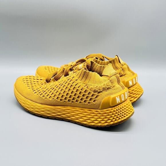 Nobull Shoes Womens 6 Yellow Knit Trainer Athletic Lightweight Gym Sneakers - Picture 5 of 11
